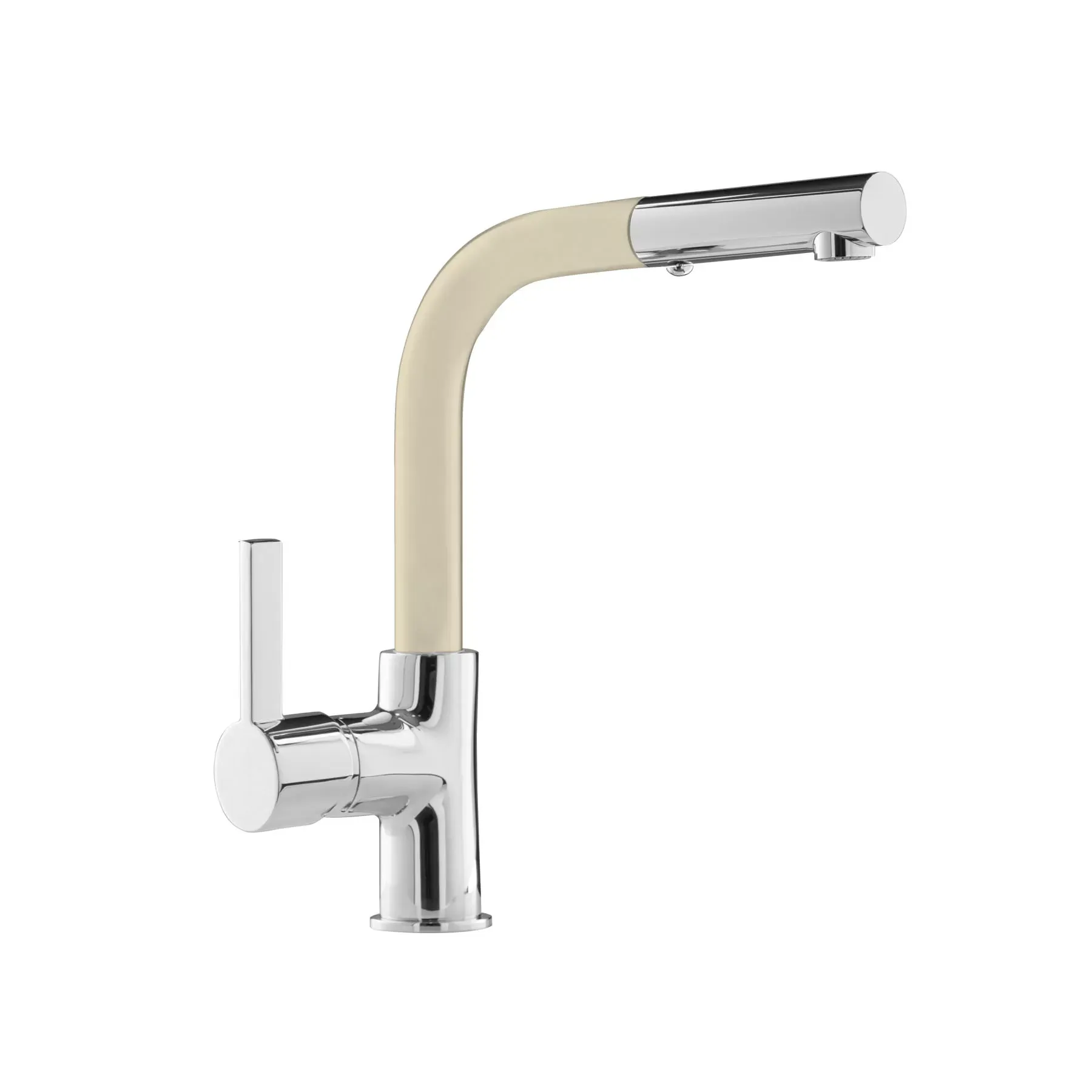 Picture of PU157344616 PURITY KELVIN PULL OUT KITCHEN MIXER W. MAGNET TECHNOLOGY CHROME PLATED WHITE 1/2″ FLEX