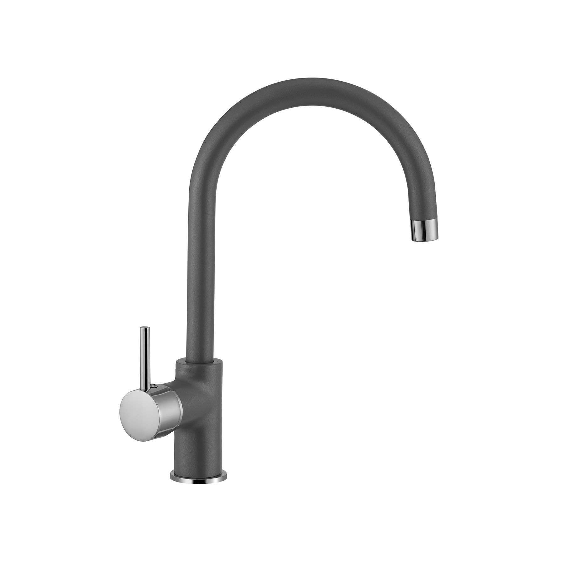 Picture of PU151644367 PURITY RONDO KITCHEN FAUCET GRAPHITE GREY CHROME 1/2 FLEX