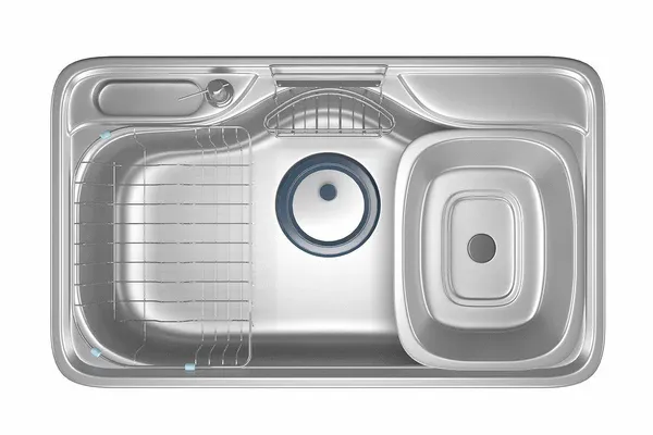 Picture of DJIS 850p Hans Premium | stainless steel | Single Bowl | 85 cm | Inset