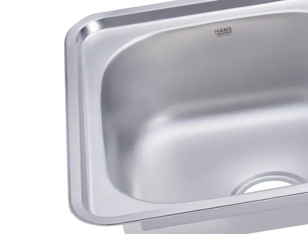 Picture of ISD870 | Hans stainless steel | Double Bowl | 87 cm | Inset