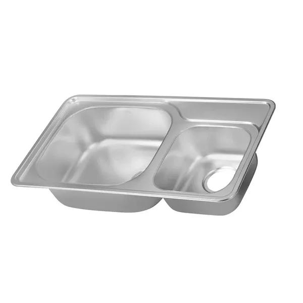Picture of CICO USD 750 | Hans stainless steel | Double Bowl | 75 cm | Inset