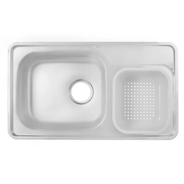 Picture of CICO USD 750 | Hans stainless steel | Double Bowl | 75 cm | Inset