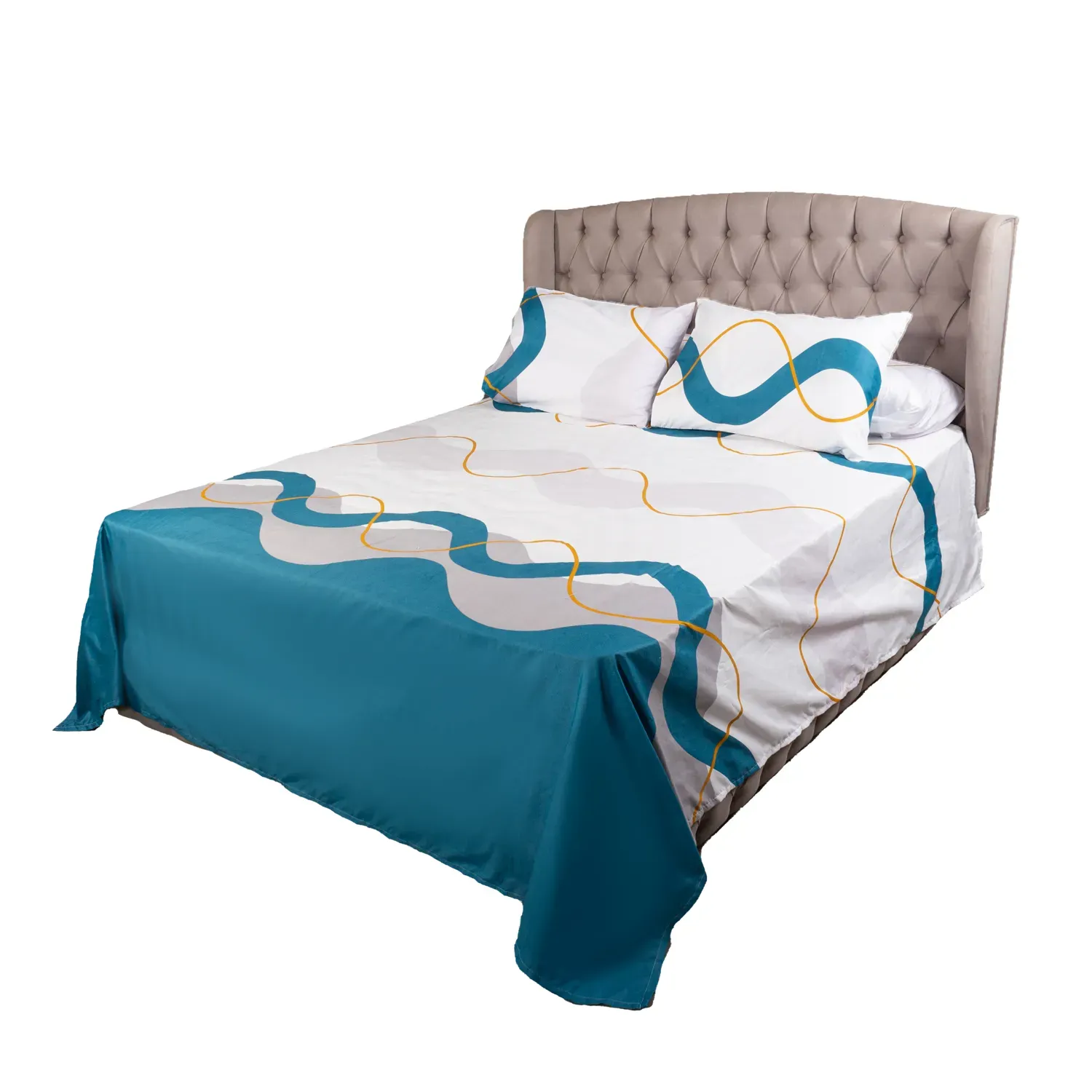 Picture of Forbed Double microfiber bedding set 3 pieces 230*180 3 sheets and pillowcase 120*45 2 pillowcases 50*70 1000g F523