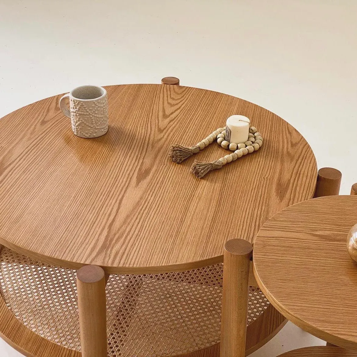 Picture of Su Rattan Round Coffee & Side Table