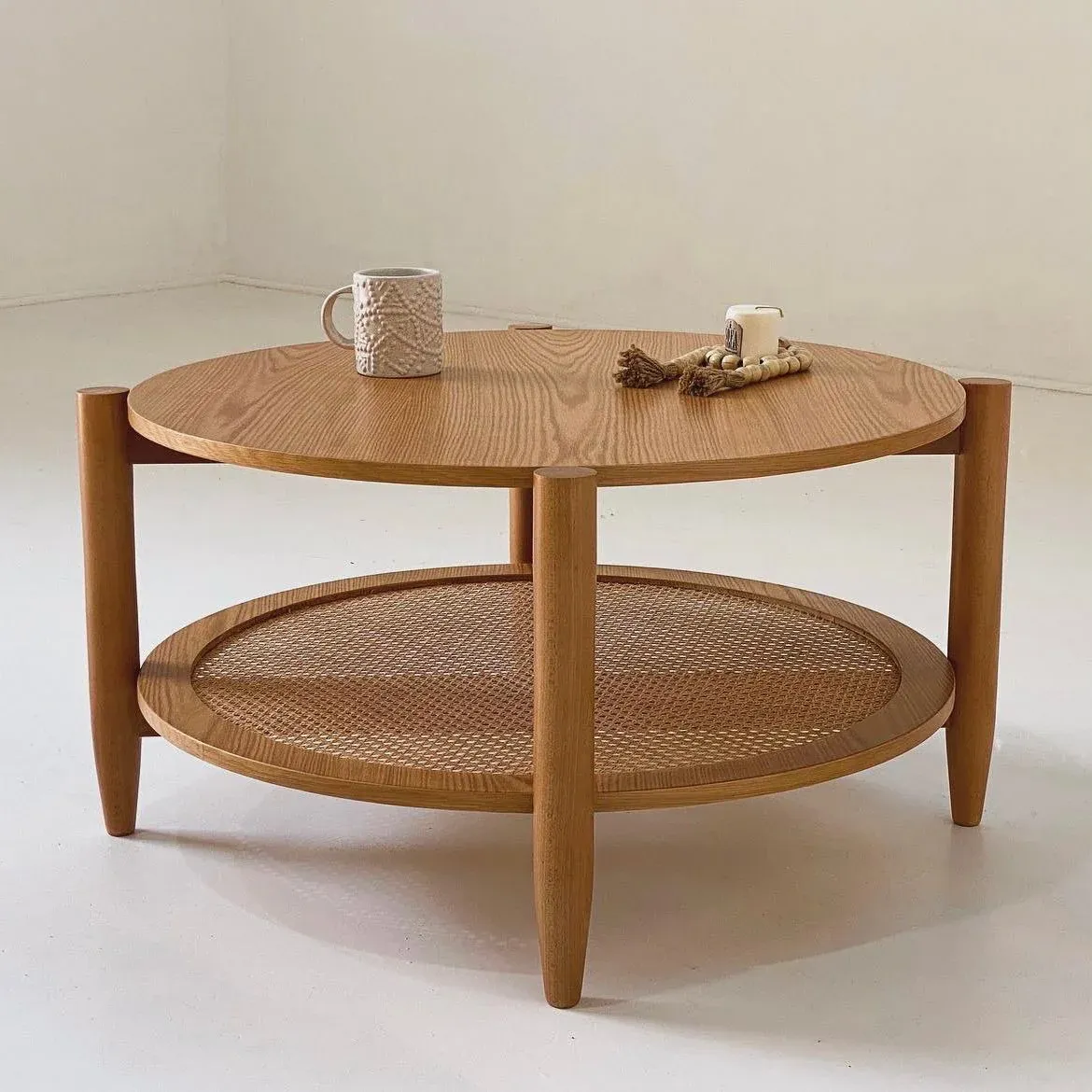 Picture of Su Rattan Round Coffee & Side Table