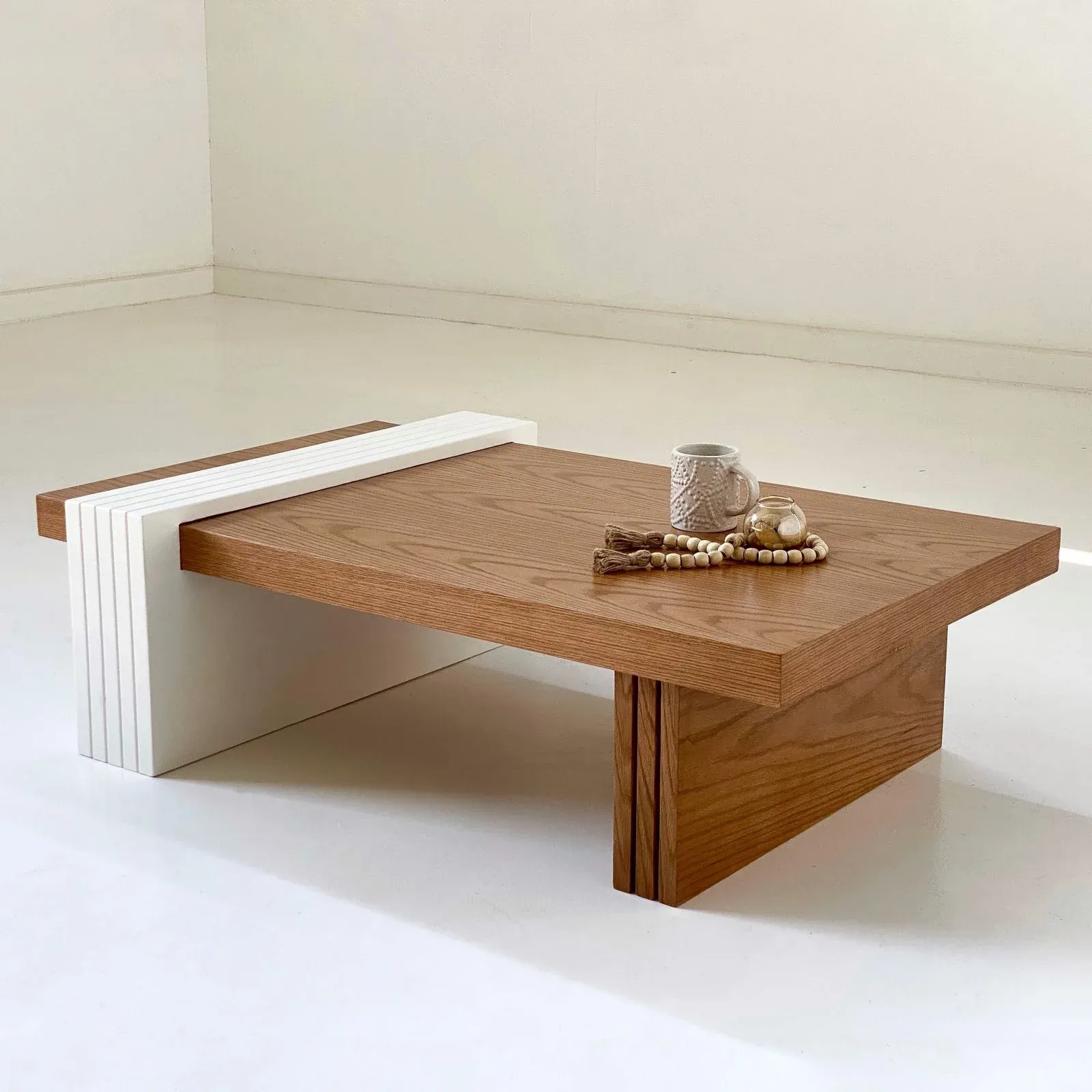 Picture of Natural & White Coffee Table