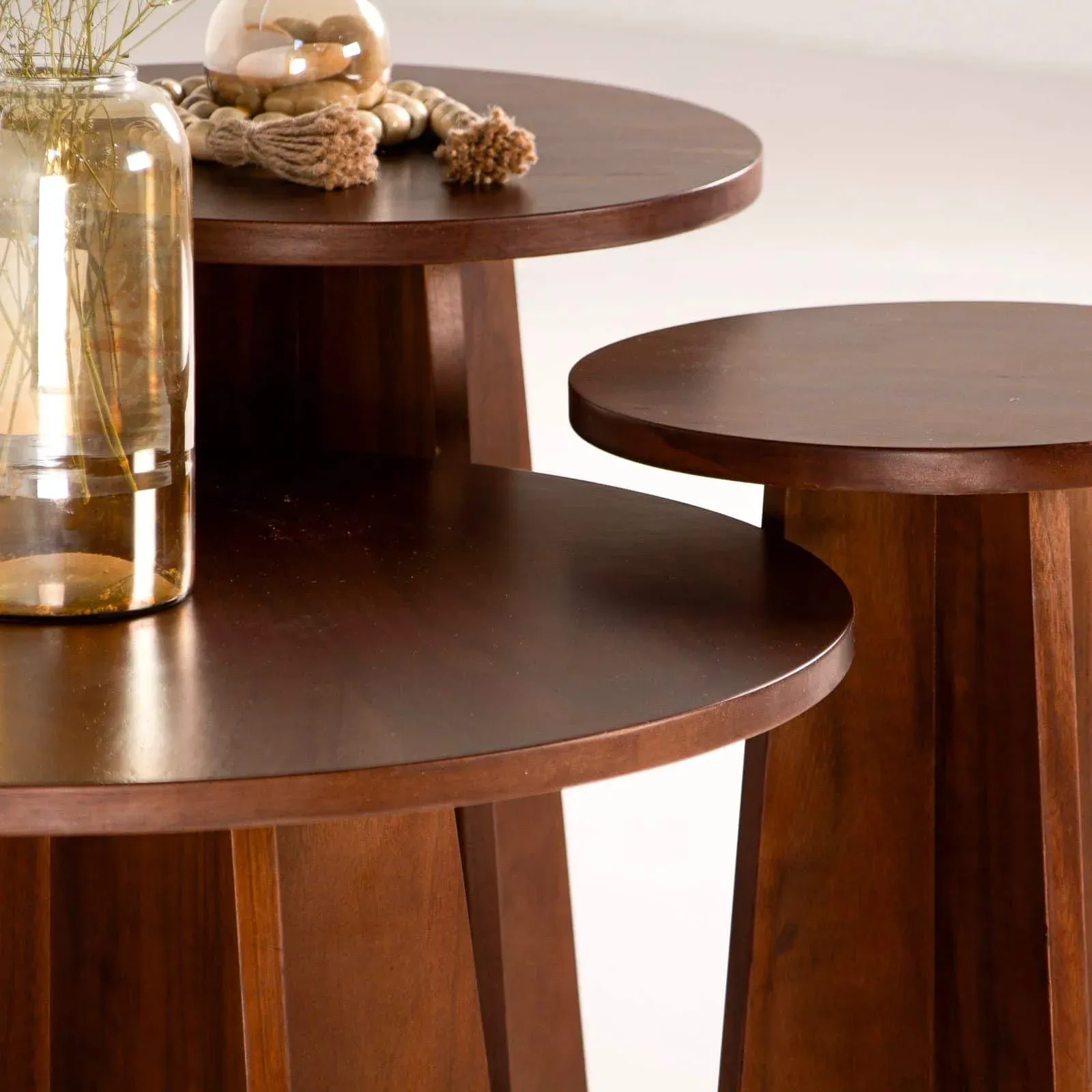 Picture of Su Walnut Round Coffee Tables
