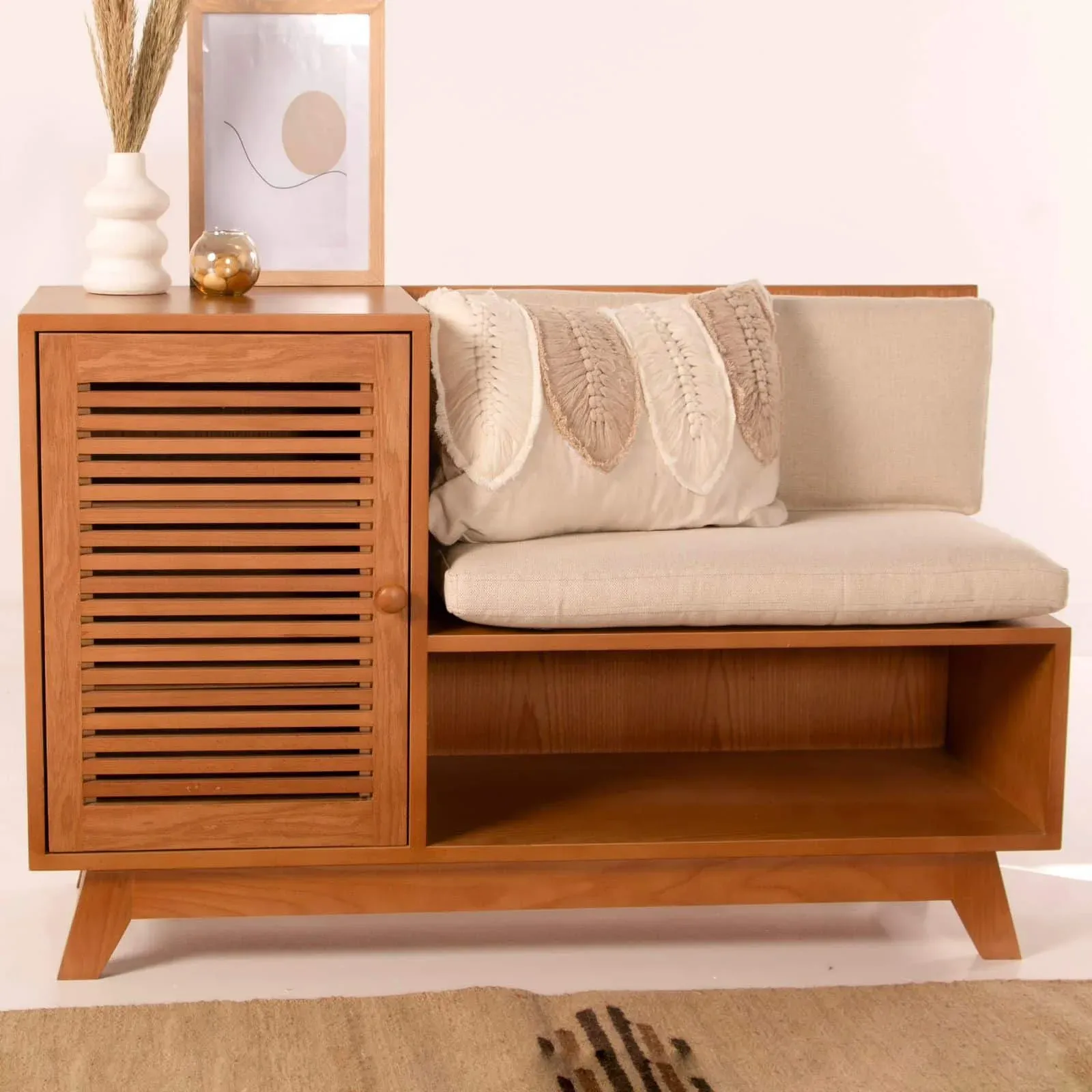 Picture of Su Slatted Shoe Storage Bench