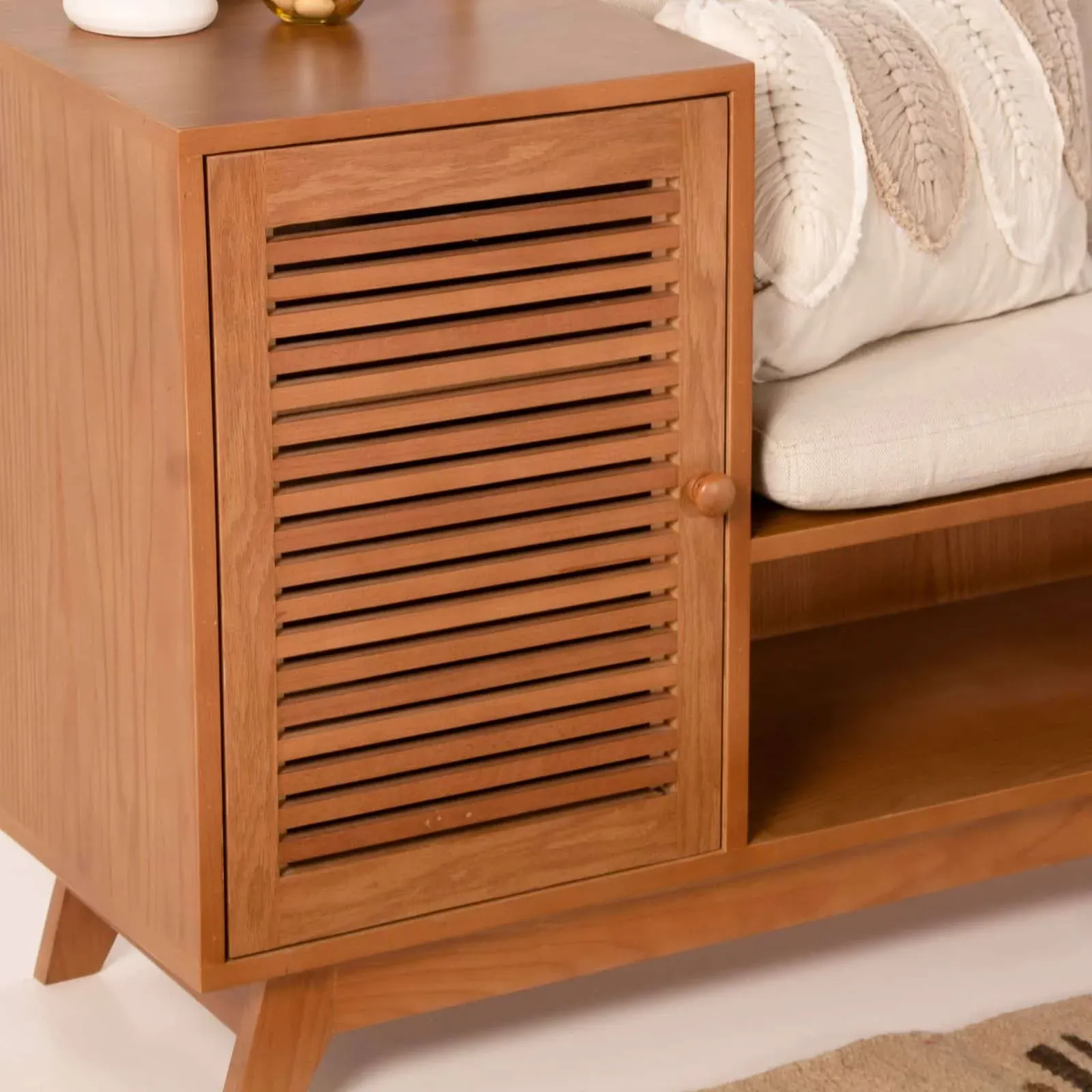Picture of Su Slatted Shoe Storage Bench