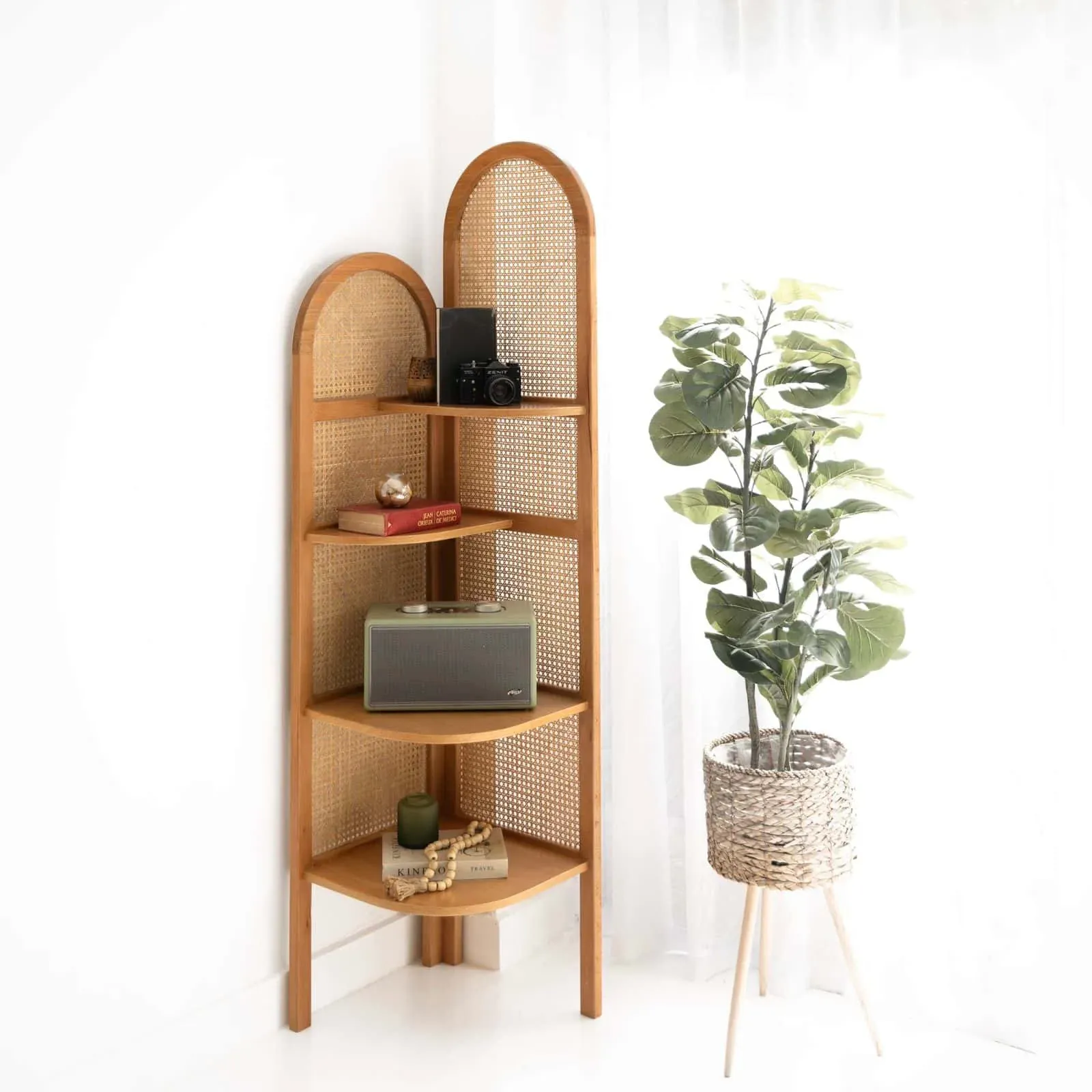 Picture of Su Rattan Corner Shelf