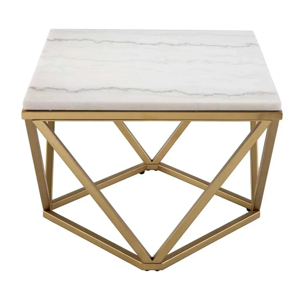 Picture of SL-002  Modern stainless steel table with  marble.