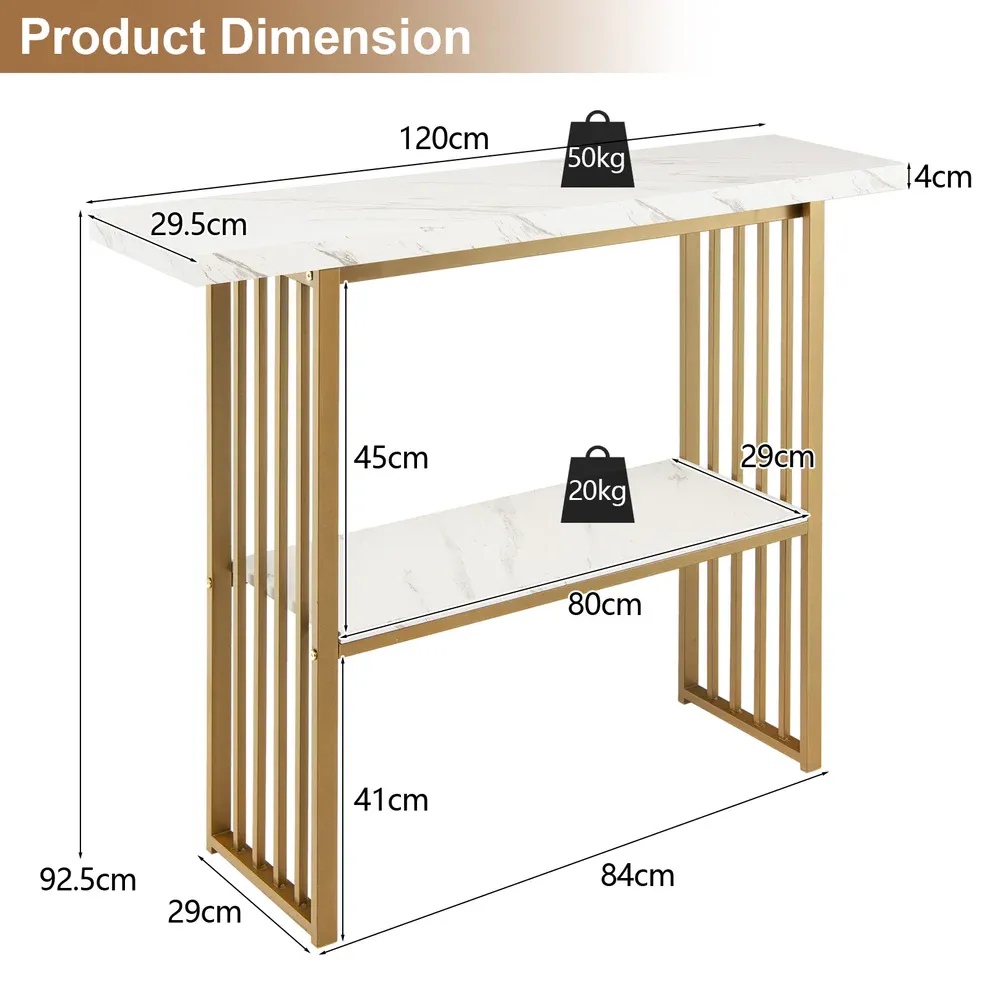 Picture of SC-0013 Golden console 29.5×120 cm