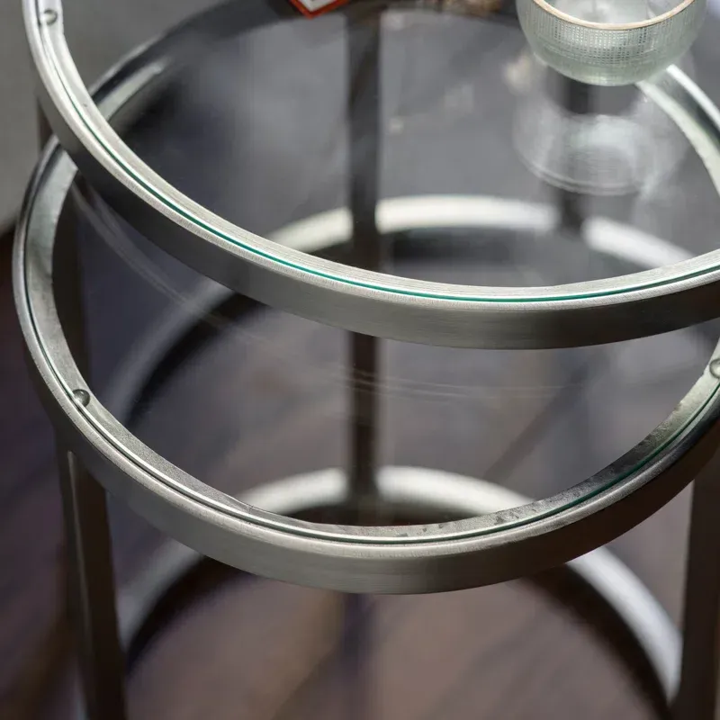 Picture of SS-001  A set of silver side tables