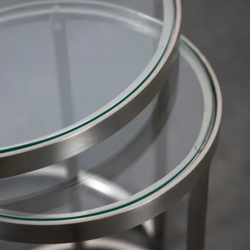 Picture of SS-001  A set of silver side tables