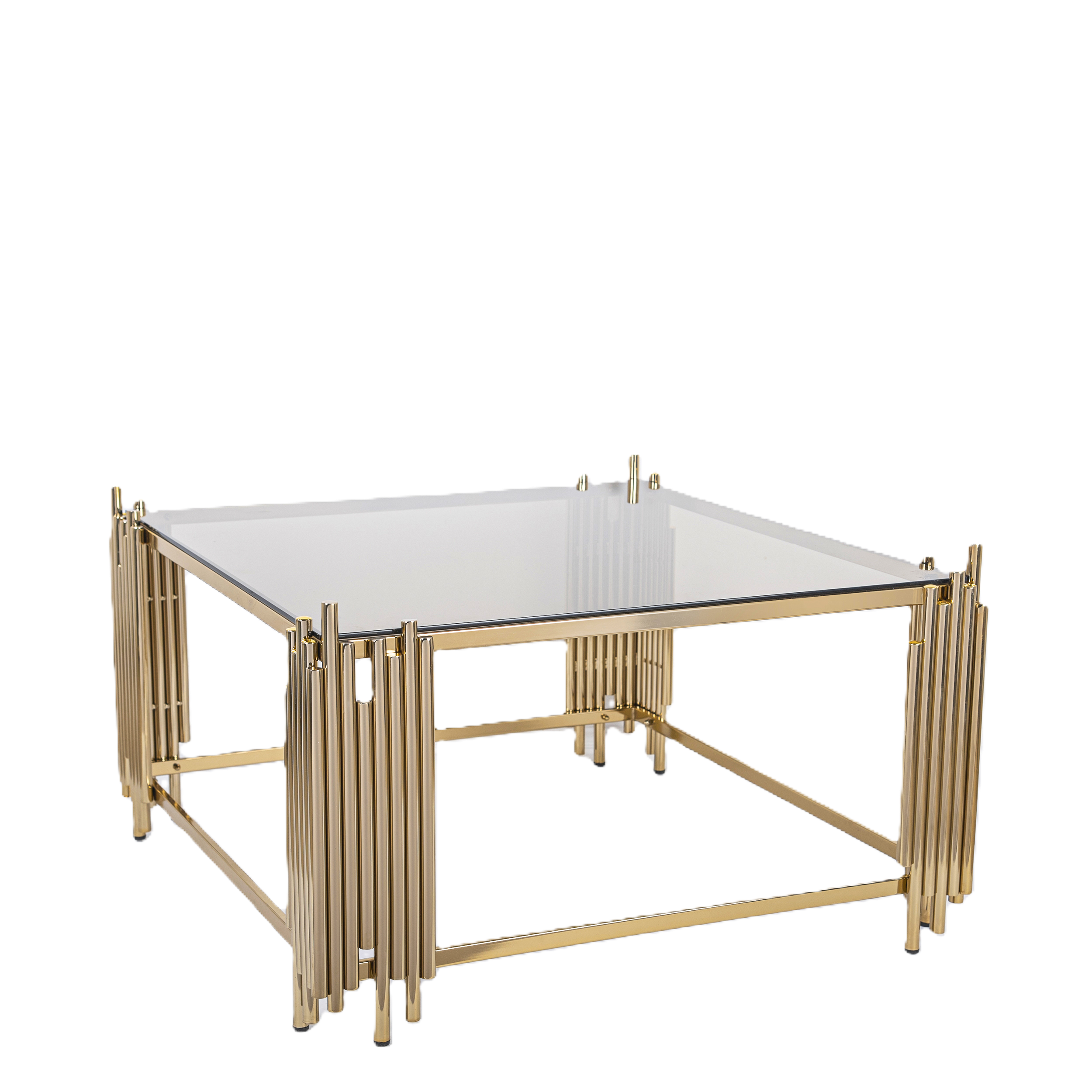 Picture of SL-0010 Stainless steel table with electrostatic paint and glass