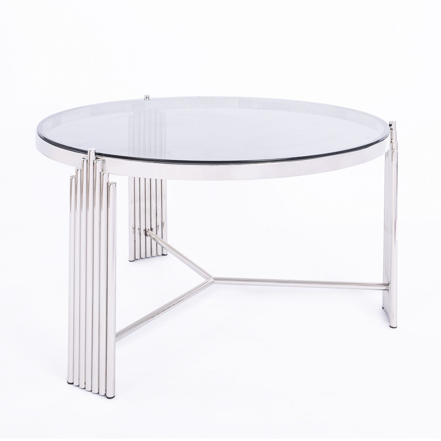 Picture of SL-0011 Stainless steel table with electrostatic paint and glass