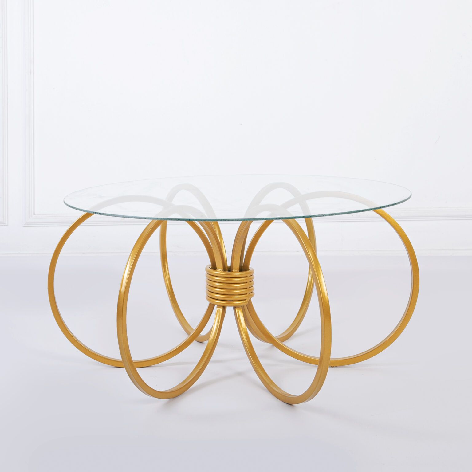 Picture of SL-0012 Stainless steel table with electrostatic paint and glass
