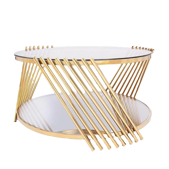 Picture of SL-0013 Stainless steel table with electrostatic paint and glass