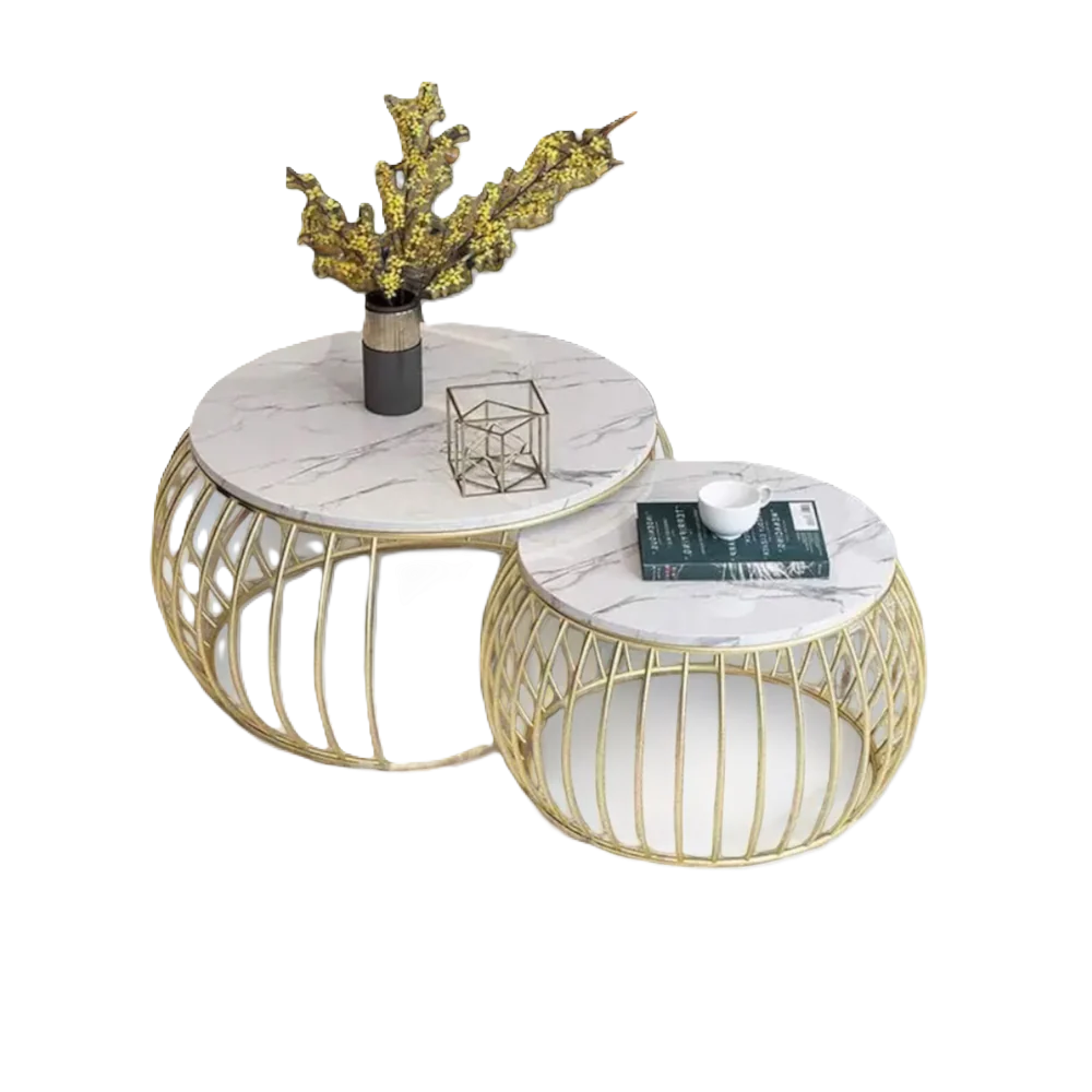 Picture of SL-0014 Stainless steel table with electrostatic paint and Marble