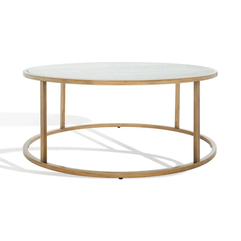 Picture of SL-0019 stainless steel table with electrostatic paint and Wood