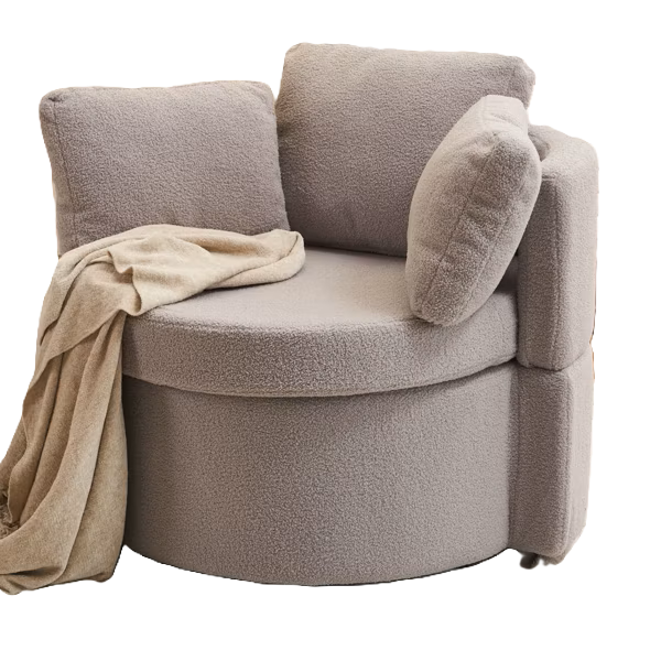 Picture of FP0014  puff chair 80 * 80 - bulk linen fabric