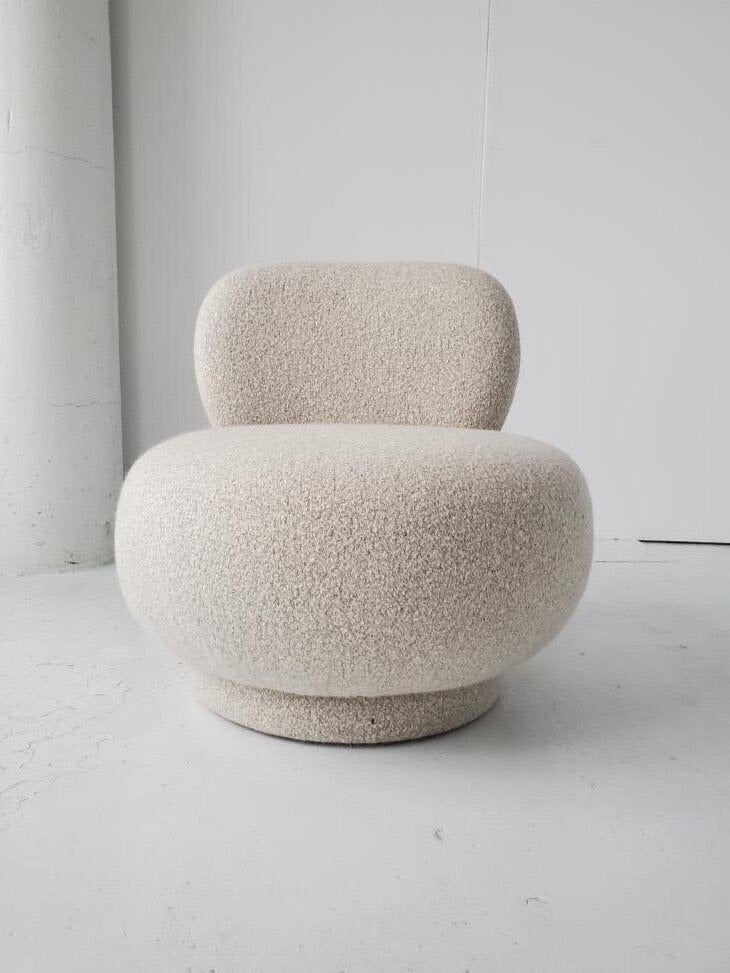 Picture of FP0017 puff chair 75 * 50 - bulk linen fabric