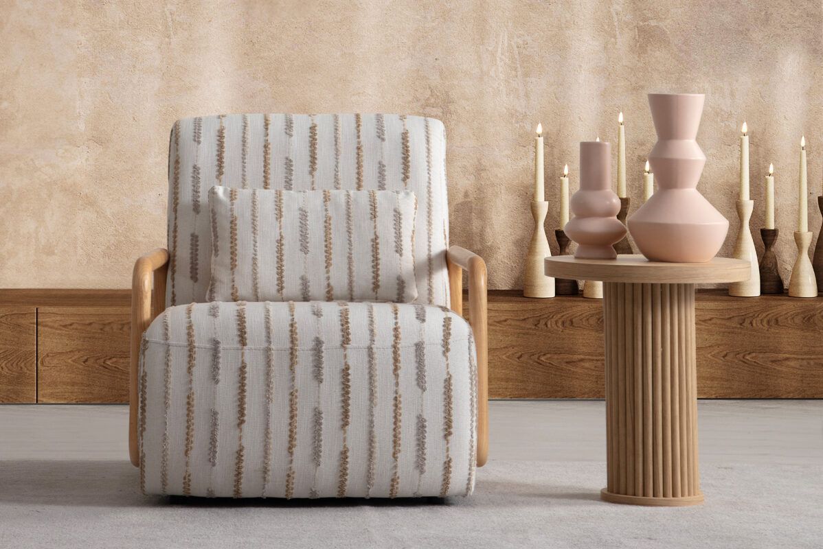 Picture of FSSS001 Beech wood living room set - 3 pieces