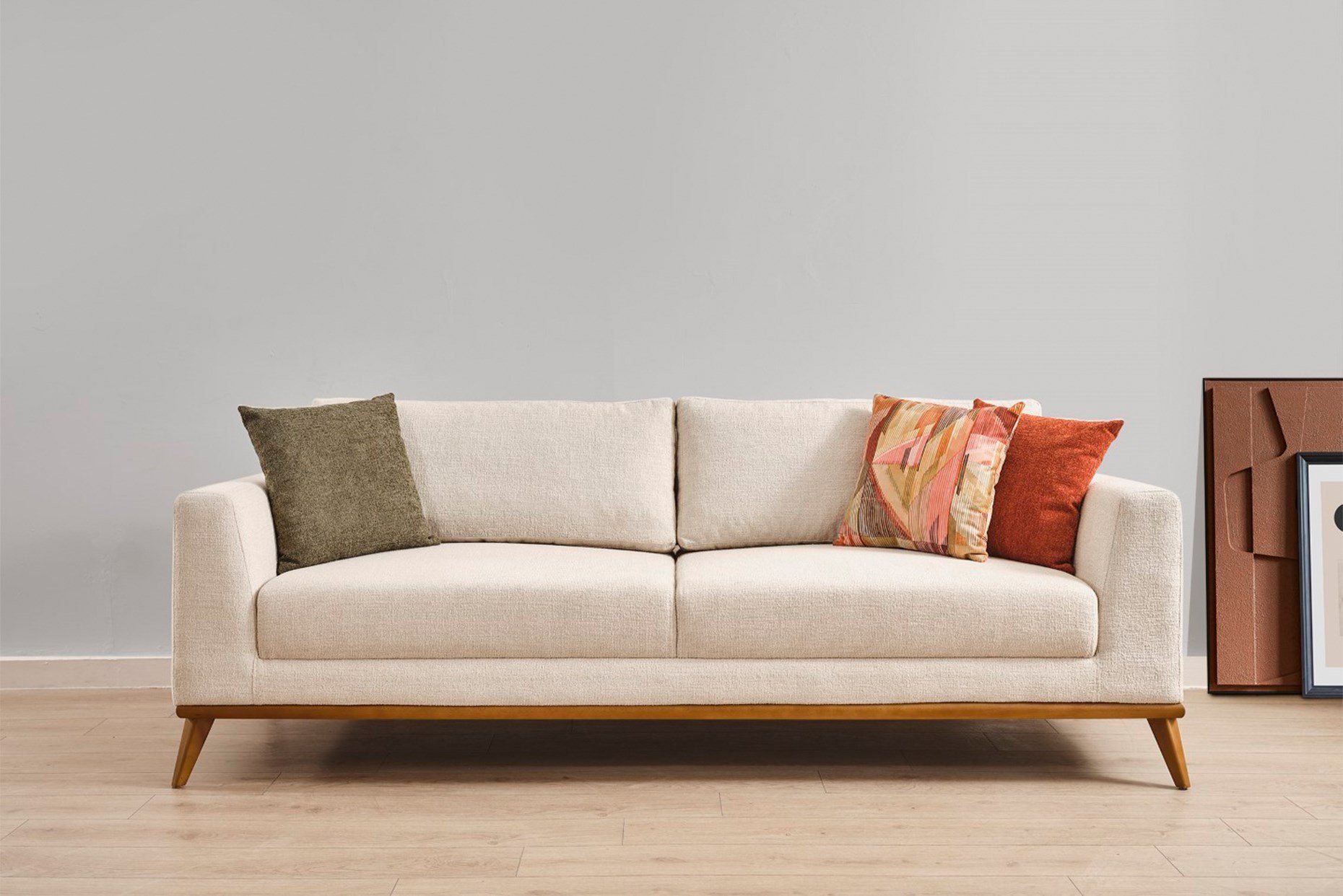Picture of FSSS003 Beech wood living room set - 3 pieces