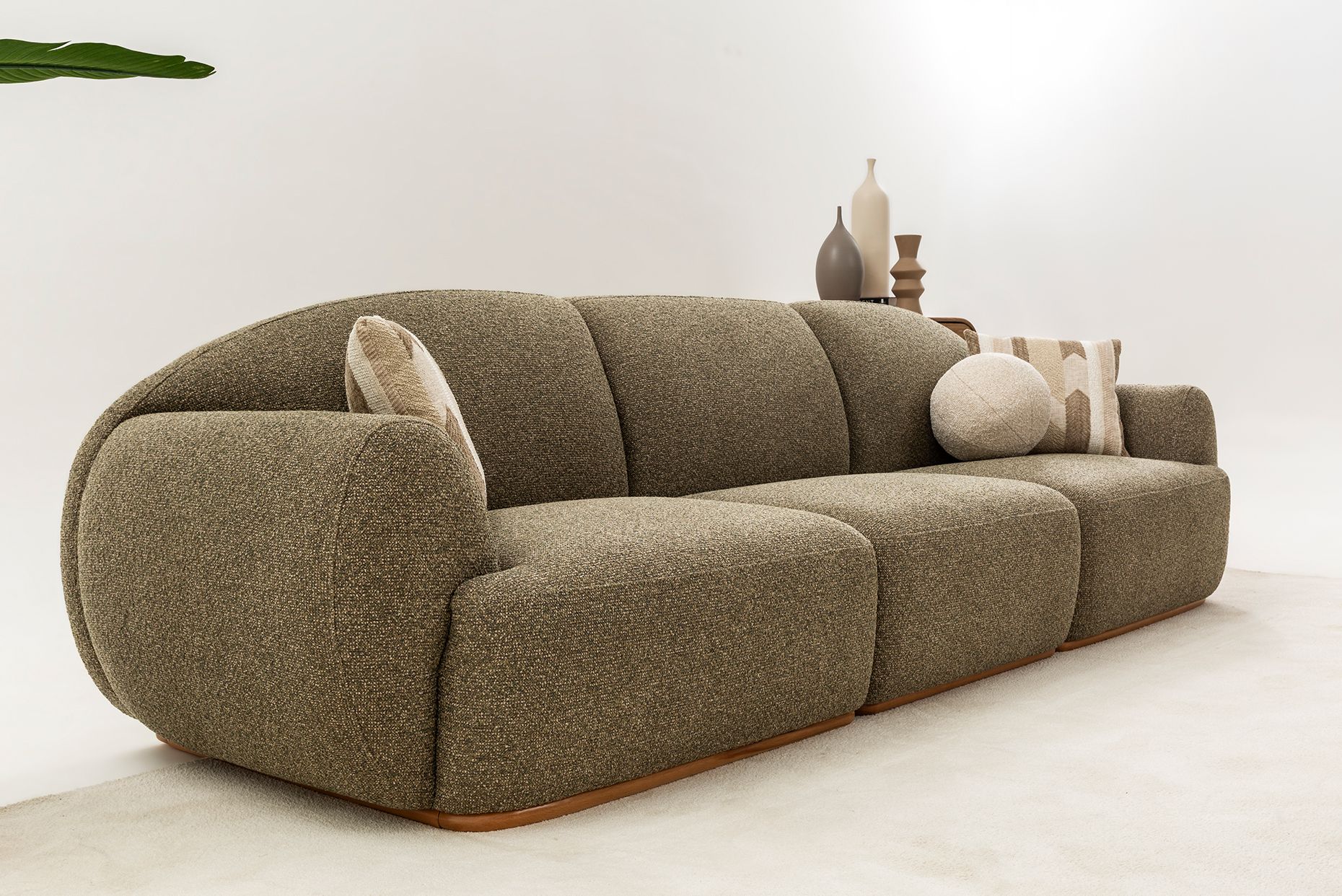 Picture of FSSS007 Beech wood living room set - 3 pieces