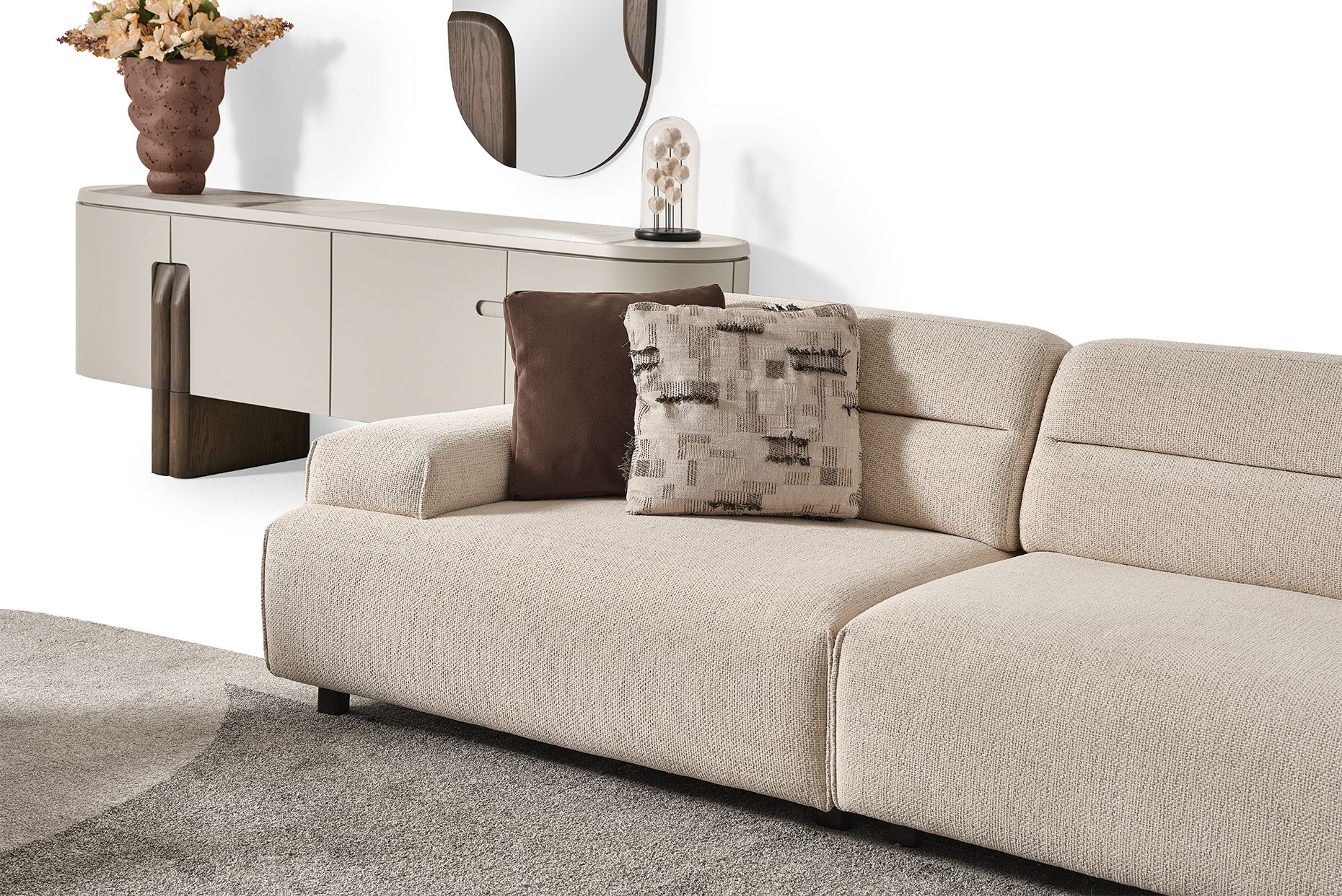 Picture of FSSS0010 Beech wood living room set - 3 pieces