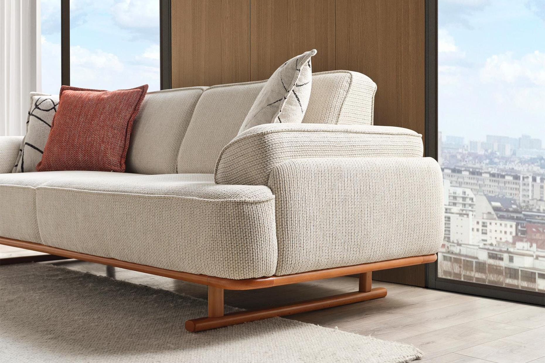 Picture of FSSS008 Beech wood living room set - 3 pieces