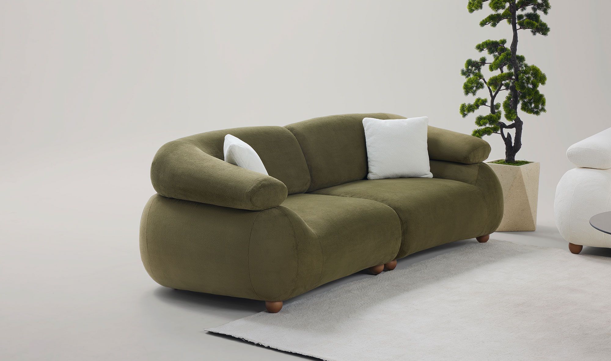 Picture of FSSS0011 Beech wood living room set - 3 pieces