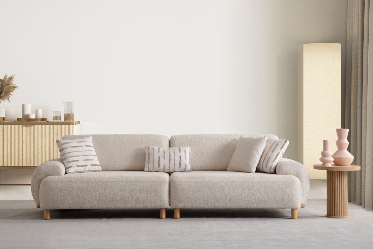 Picture of FSC007 Beech wood sofa - multi-piece
