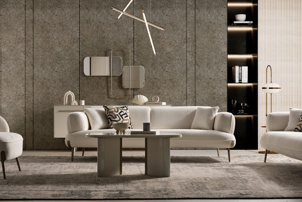 Picture of FSC0011 Beech wood sofa - multi-piece