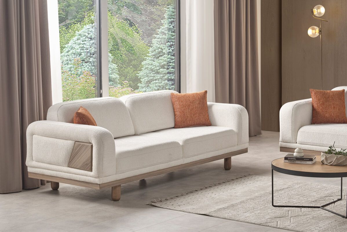 Picture of FSC0019 Beech wood sofa - multi-piece