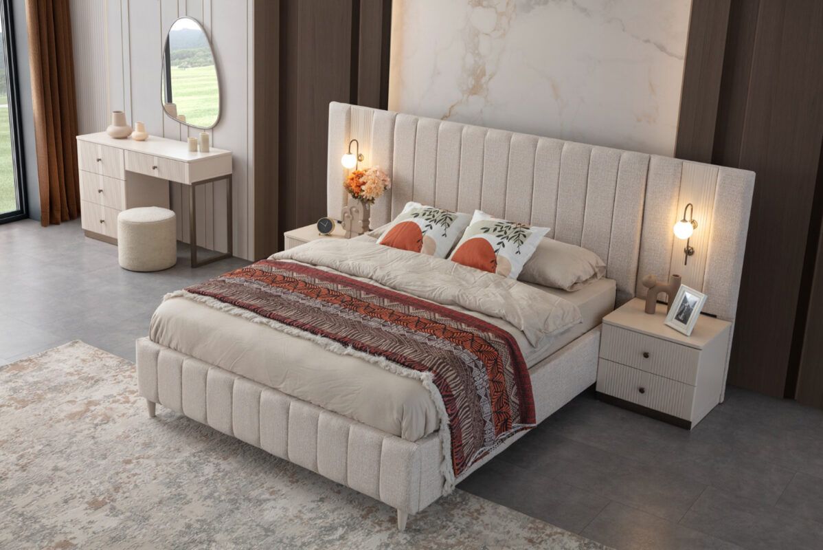 Picture of FBMB006 Master bedroom set 5 pieces - White with multiple colors
