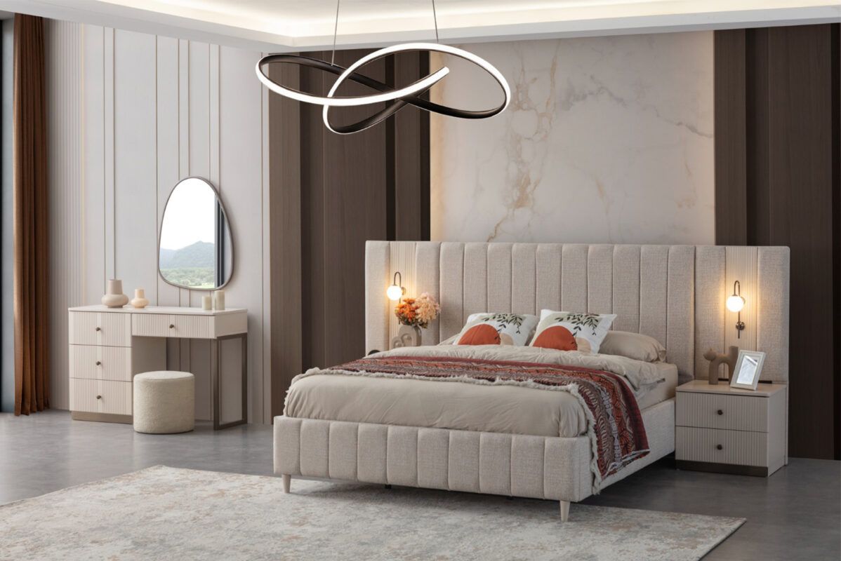 Picture of FBMB006 Master bedroom set 5 pieces - White with multiple colors