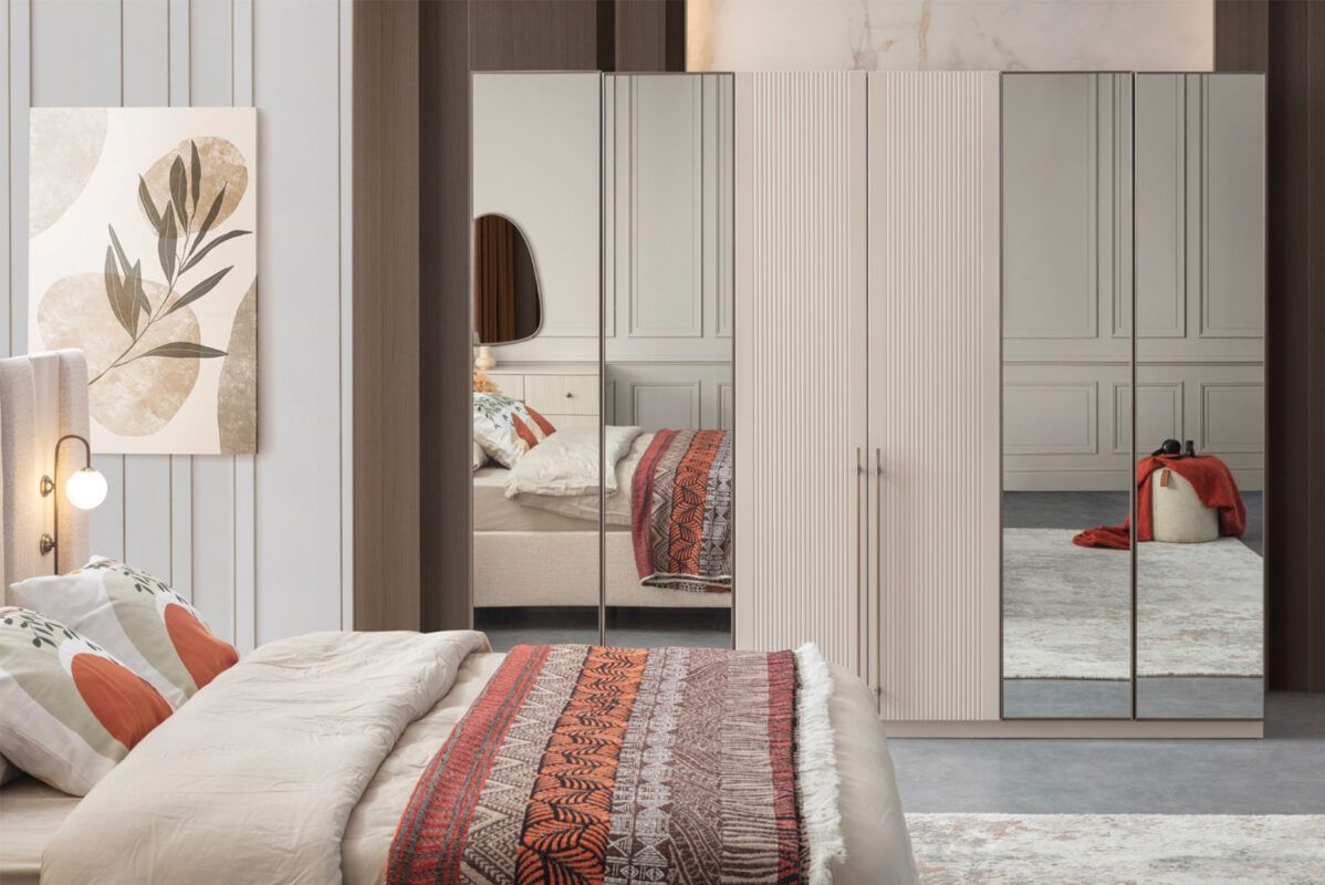 Picture of FBMB006 Master bedroom set 5 pieces - White with multiple colors