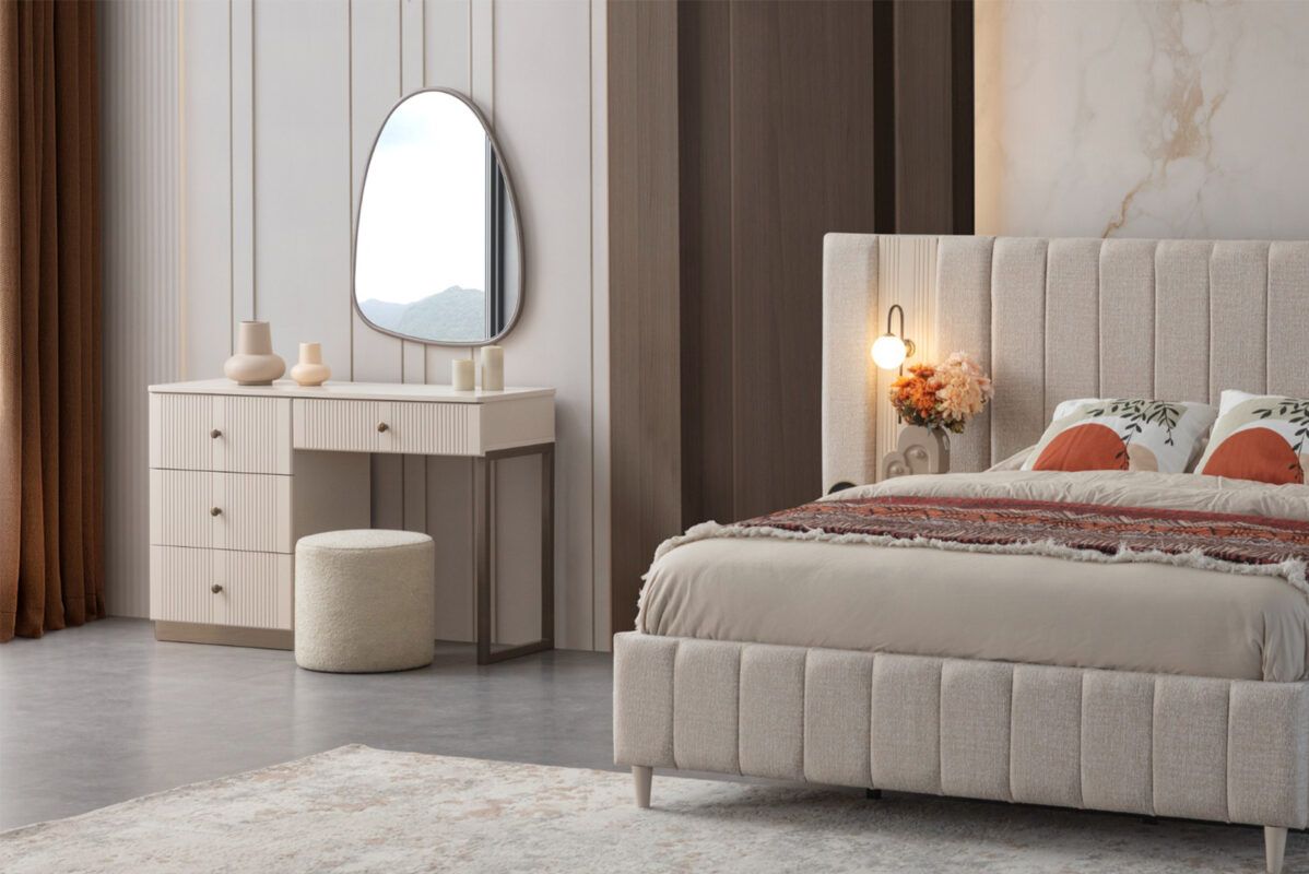 Picture of FBMB006 Master bedroom set 5 pieces - White with multiple colors