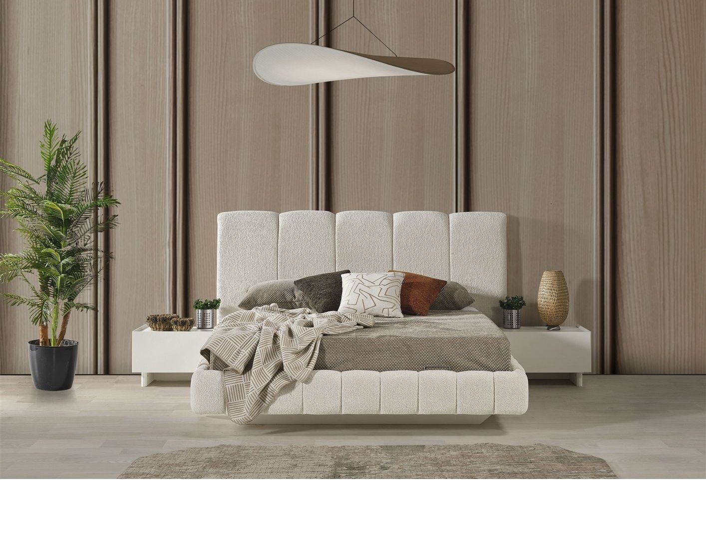 Picture of FBMB009 Master bedroom set 5 pieces - White with multiple colors