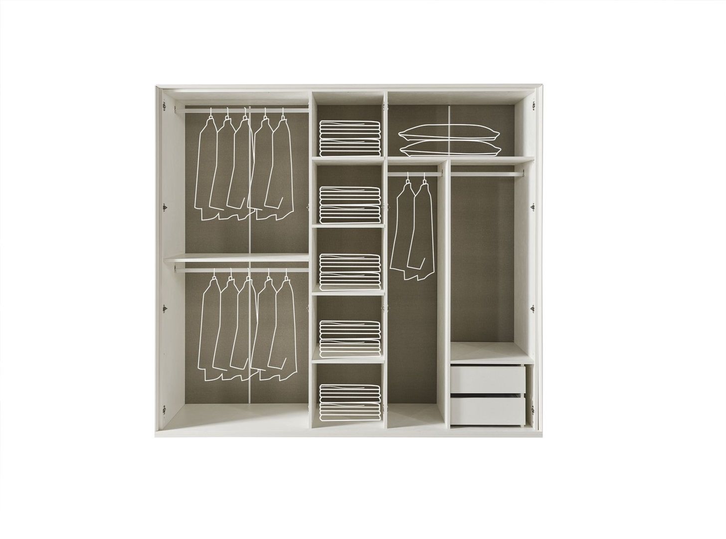 Picture of FBMB009 Master bedroom set 5 pieces - White with multiple colors