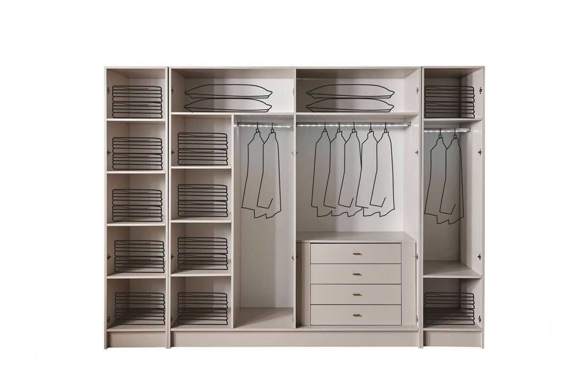 Picture of FBMB0010 Master bedroom set 5 pieces - White with multiple colors