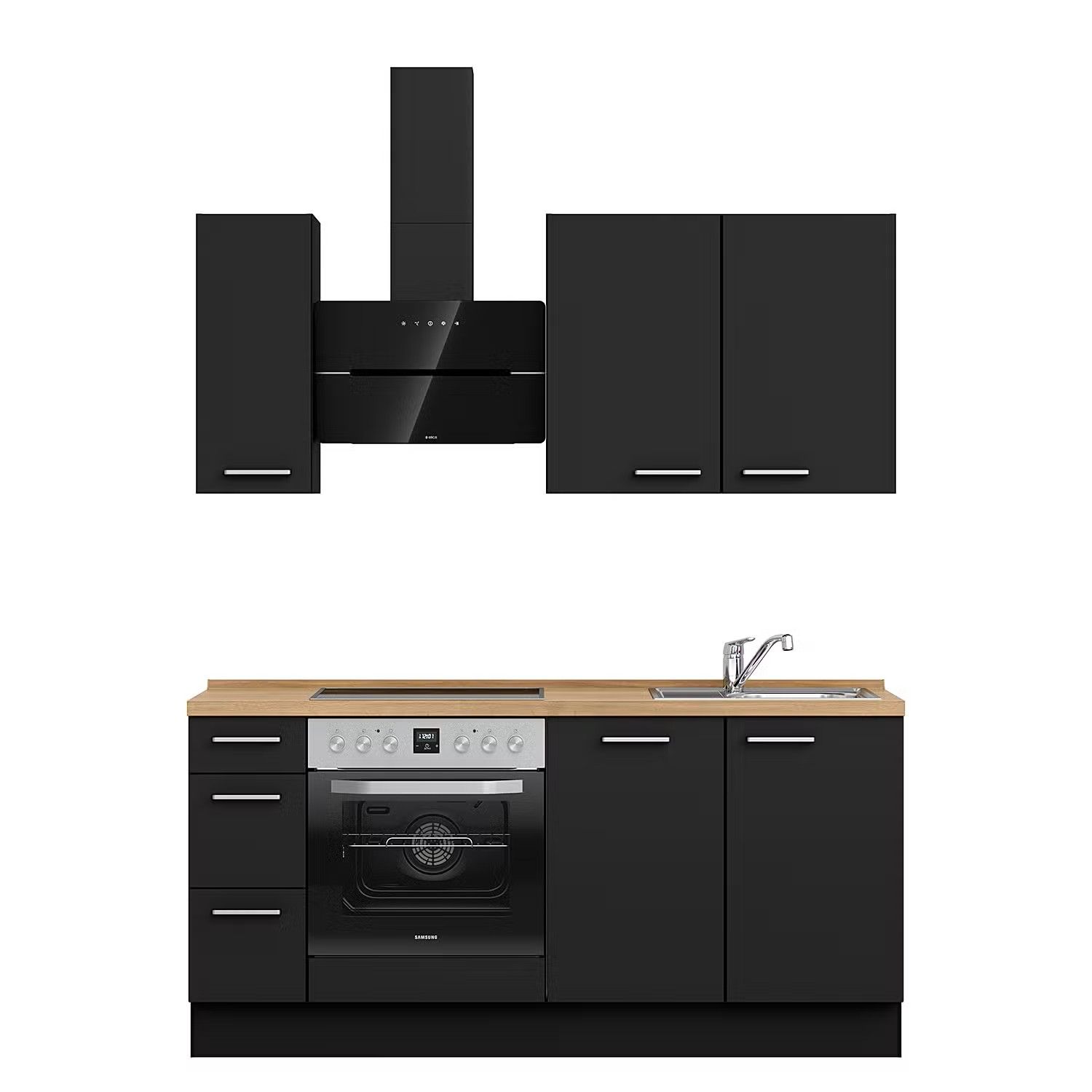 Picture of KSK0012 - HPL Wooden kitchen - 184 cm plain color