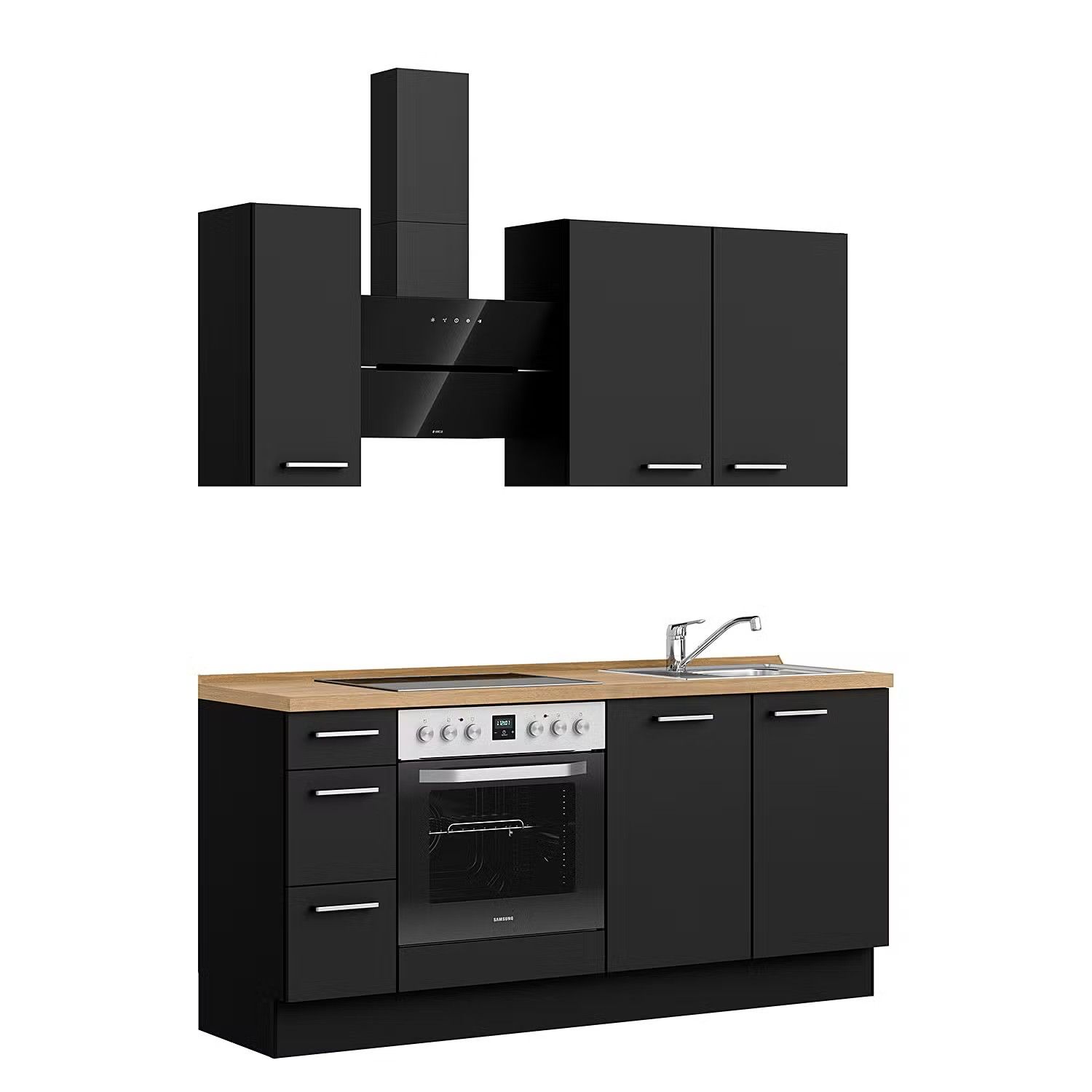 Picture of KSK0012 - HPL Wooden kitchen - 184 cm plain color