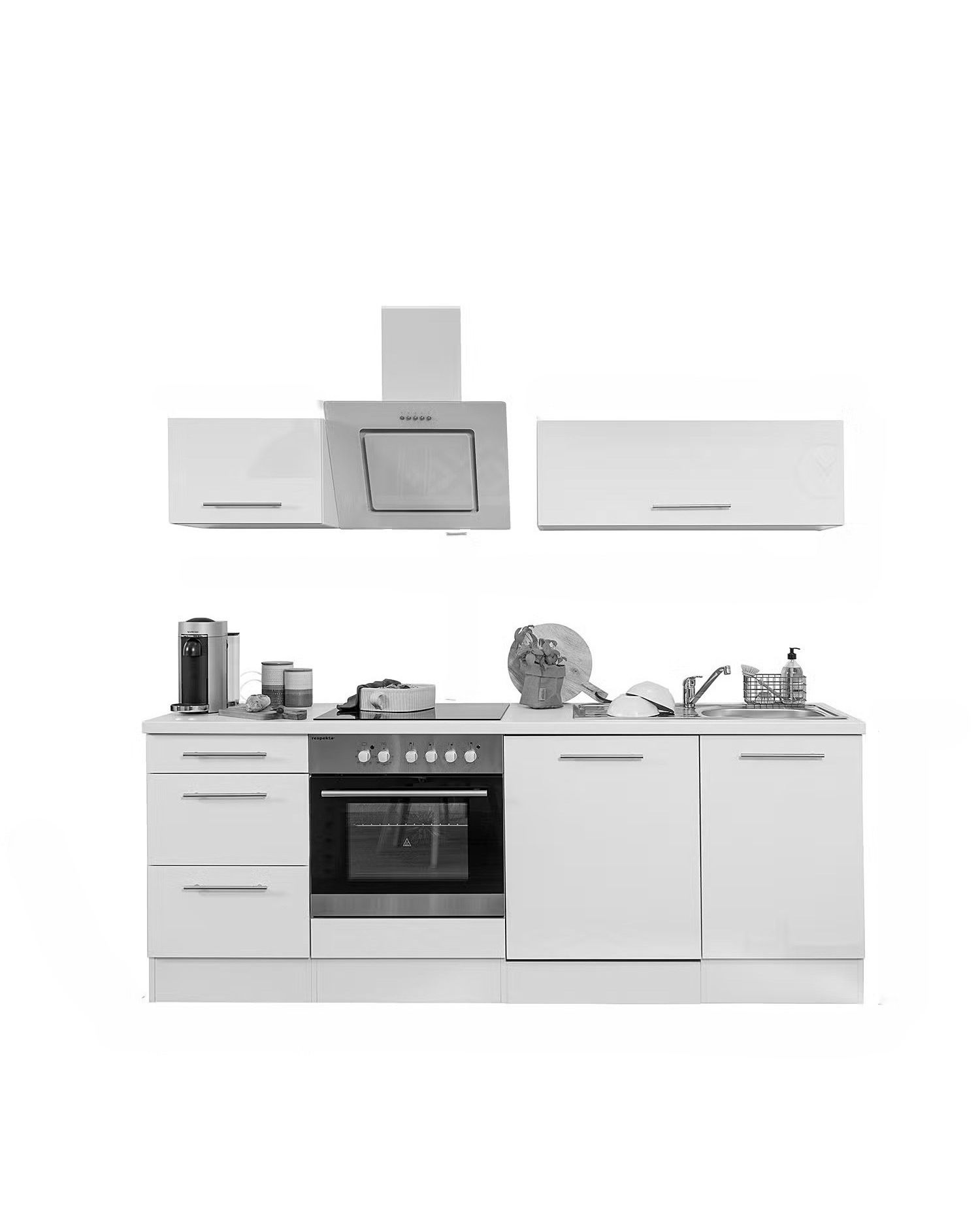 Picture of KSK0013 - HPL Wooden kitchen - 224 cm plain color