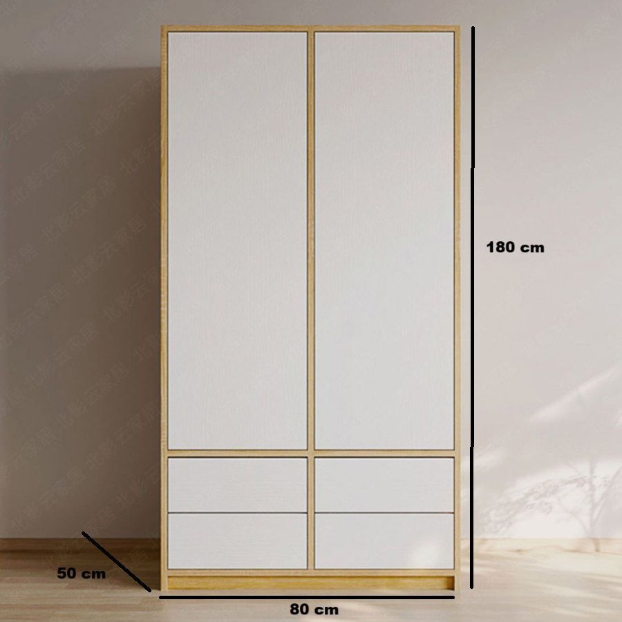 Picture of DSD0021 European Union White & Wooden wooden cabinet   180×80