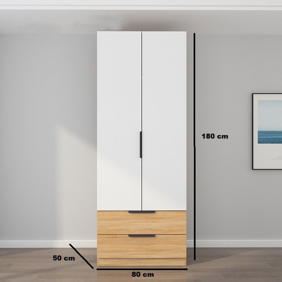 Picture of DSD0022 European Union White & Wooden wooden cabinet  180×80
