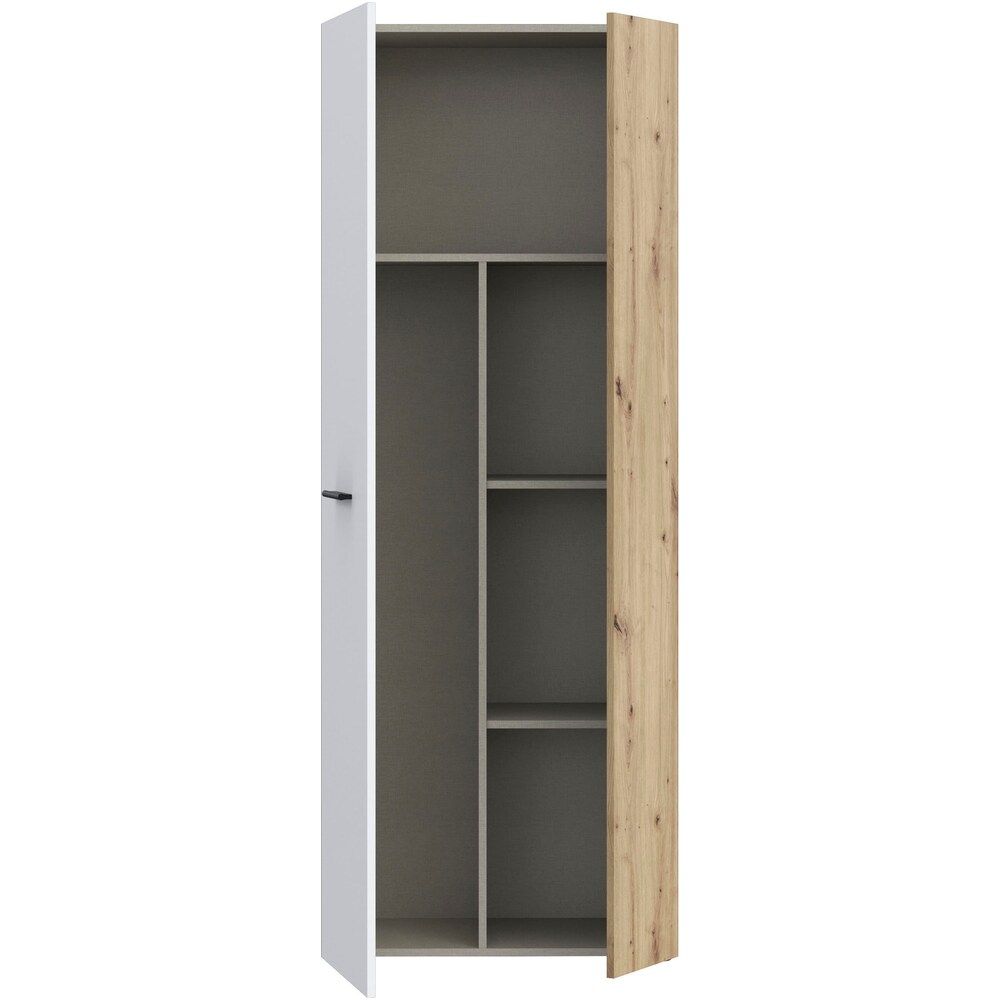 Picture of DSD0023 European Union White & Wooden wooden cabinet  181×70