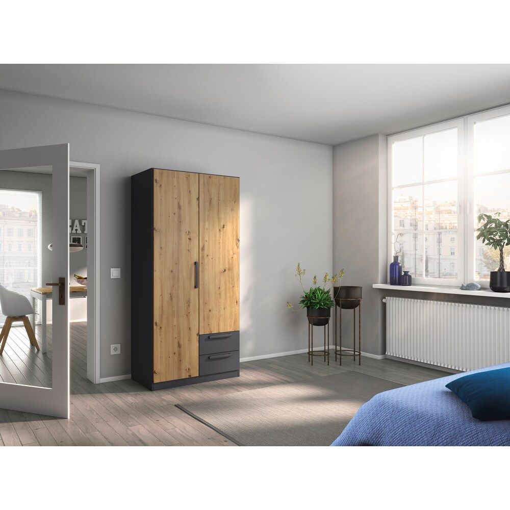Picture of DSD0025 European Union wooden  & Black wooden cabinet  197×91