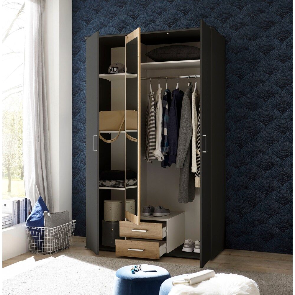 Picture of DSD0026 European Union wooden  & Black wooden cabinet  196×120